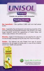 Rayuon Skincare Unisol Shampoo (75ml) For Dandruff, Seborrhoea, Tinea Versicolor